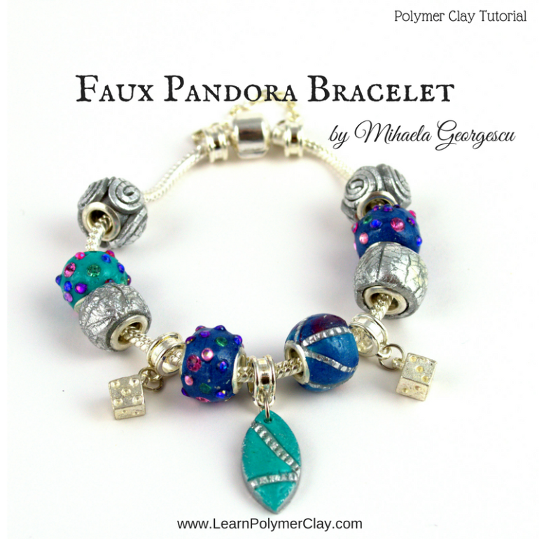 A faux Pandora style bracelet that you can make using polymer clay. Watch the tutorial to get inspired!